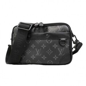 Louis Vuitton Monogram Eclipse Alpha Shoulder Bag M46955 Black Men's